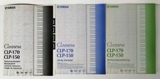 YAMAHA CLAVINOVA CLP-150 / 170 - 3 ORIGINAL MANUALS - VARIOUS LANGUAGES