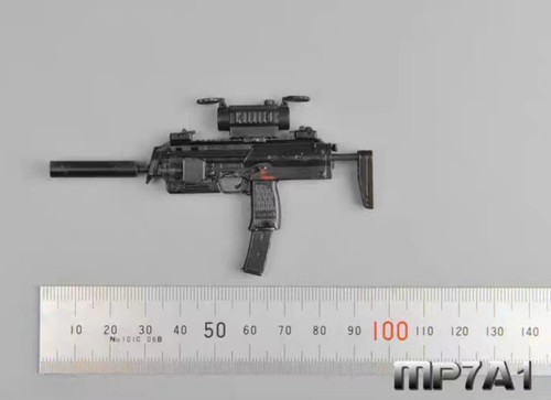 Scale mp7a1 submachine - submachine, gun