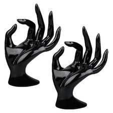 2 Pièces Main Porte Bijoux Anneaux Geste Présentoir Porte Bijoux Forme Main M...