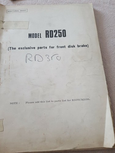 Parts list yamaha 250 - parts, et