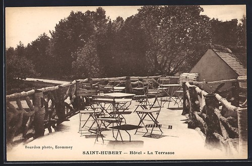 Cpa saint hubert hôtel la - hôtel,,