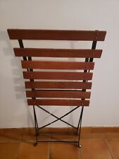 Chaise de jardin et terrasse ou de BAR, pliante Bois et Fer