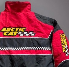 VINTAGE ARCTIC CAT TEAM ARCTIC SNO PRO 3 IN 1 SNOWMOBILE JACKET XL CHECKERED