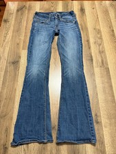 American Eagle Jeans, Women's Size 2, Blue Denim Artist Super Stretch 38" Length