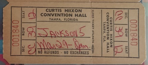 Ticket concert jackson - ticket,