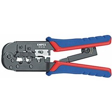 Pince à sertir pour fiche Western RJ 11, RJ 12 et RJ 45 - Knipex KNIPEX