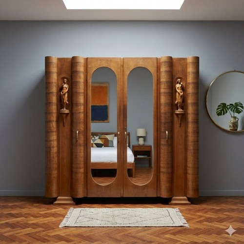 Meuble armoire art déco - armoire,