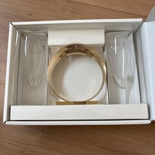 MOET & CHANDON Porte Bague Pomponne avec 2 Lunettes Pomponne Set Or avec Boîte