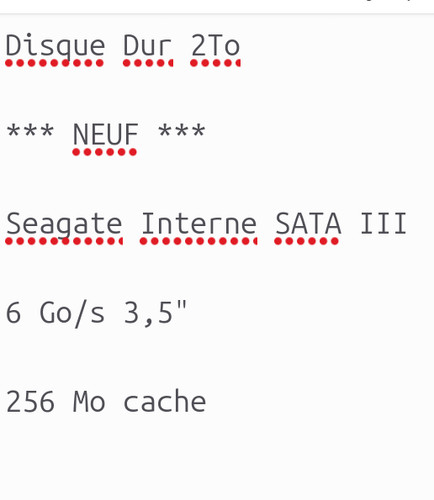Disque dur 2to - disque, ***