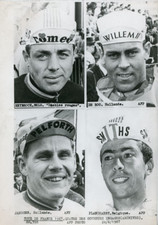 Cycling, 4 riders of the Tour de France 1967, Vintage PrintReybrook (Belgium