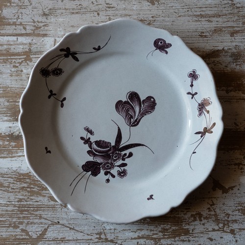 Assiette ancienne faience - assiette, en