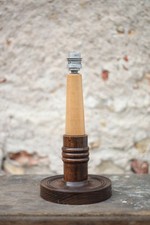 Lampe bois art déco style 