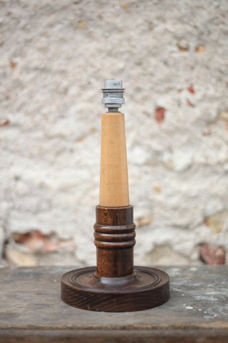 Lampe bois art - style,