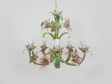 Lustre vintage en métal peint
