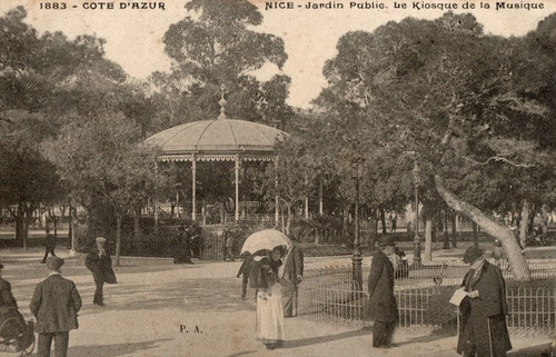 Cpa nice jardin public - nice,