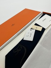 Hermes Cashmere Cheval Au Trait Tie Unused with Box