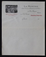 Invoice PARIS 1900 LA MONTRE PUNCTUA variant watch Cyma Enigma billhead 13