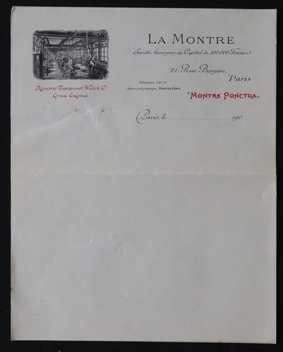 Facture paris 1900 - 1900, la