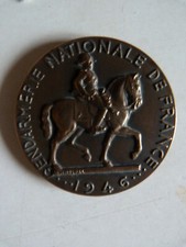 Médaille Gendarmerie Nationale France Rispal 1946 Patrie Honneur Droit