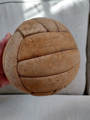Ballon foot ancien cuir - foot, en