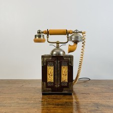 Téléphone de bureau vintage à cadran rotatif – Style oriental