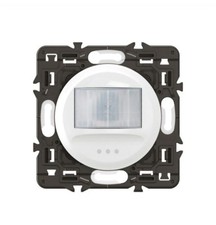 Détecteur mural sans Neutre 60W LED Céliane compatible toutes lampes - Blanc