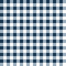 Toile cirée au mètre - Largeur 140 cm - Vichy marine - Bleu