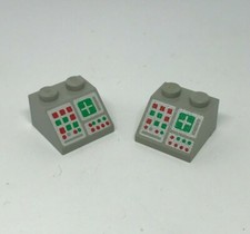 LEGO Trains: 2x computer screen - ref 3039p34 grey - set 7740 7745 4554 7824 