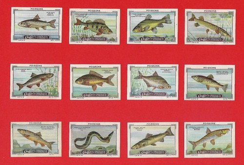 Poster stamps poissons - poster, fishes