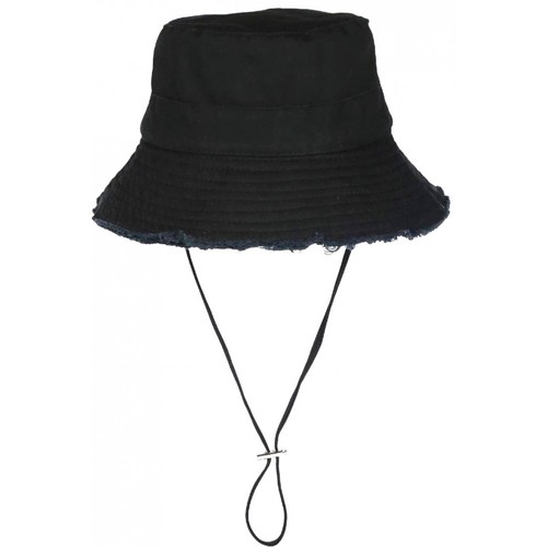 Chapeau bob noir coton - chapeau,