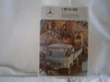 Catalogue voiture pub auto prospectus Camion Mercedes Benz L407D/409 chassis