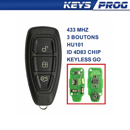 Clé telecommande ford fiesta - clé,