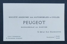 Carte de visite PEUGEOT
