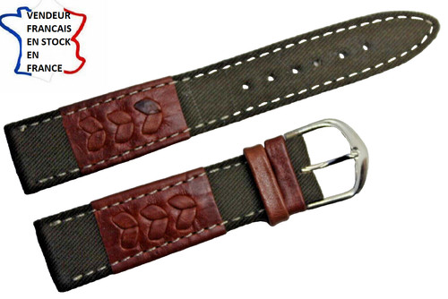 Bracelet montre 18mm - bracelet, montre;18mm;tissu