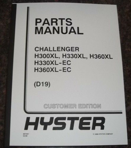 Hyster h300xl h330xl h360xl - h330xl,