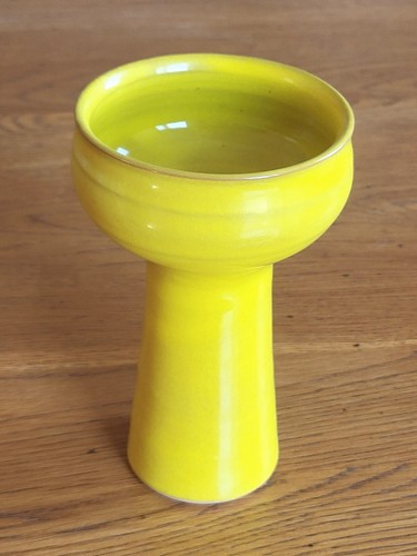 Vase bougeoir jaune - vase,