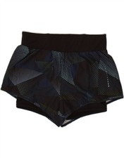 CRIVIT Womens Sport Shorts UK 12/14 Medium  Navy Blue Spotted Polyester AX13