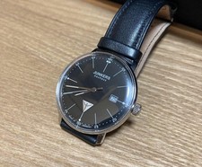 JUNKERS BAUHAUS 6070-2QZ Watch w/ Black Dial & Date Indicator, Made in Germany