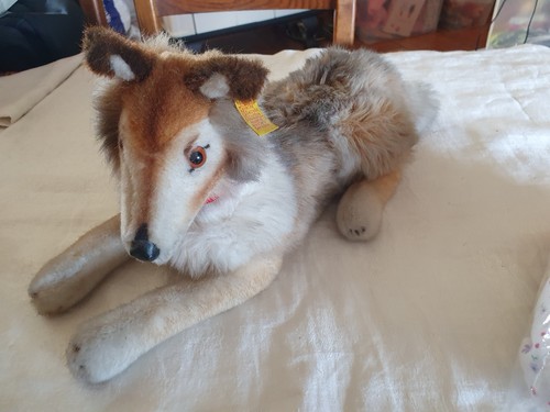 Peluche steiff chien colley - steiff,