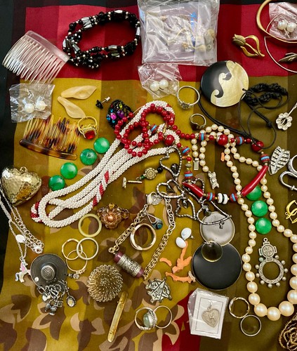 Lot bijoux anciens - lot,
