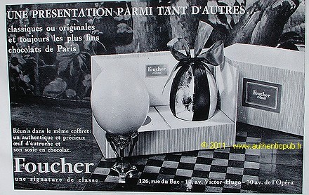Publicite chocolat foucher - chocolat,