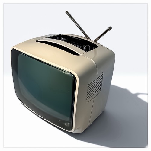 Télévision portable vintage - télévision,