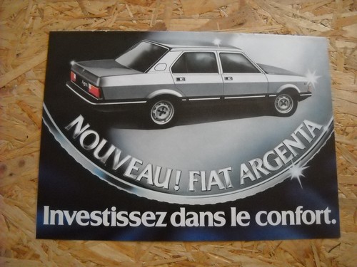 Publicite fiat argenta et - ,