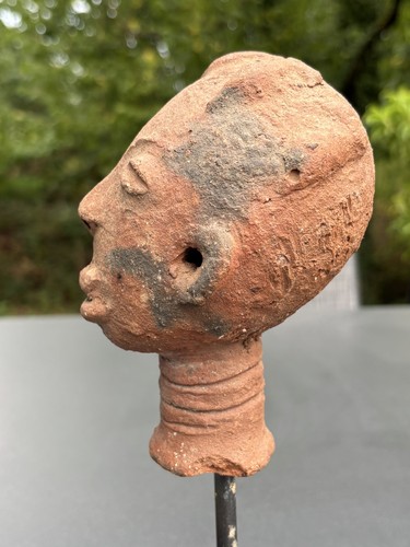 Tête funéraire ancienne akan - tête,