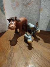 3 figurines Animaux Animal Collection: Animaux de la ferme Atlas CHEVAL ANES 