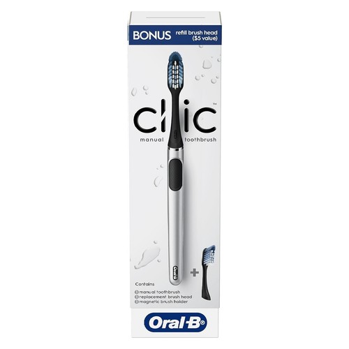 Oral clic manual toothbrush - clic,