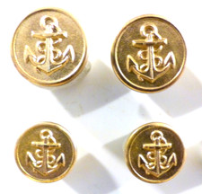 4  boutons ANCRE de MARINE