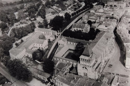 Ancienne photo aérienne - ancienne,
