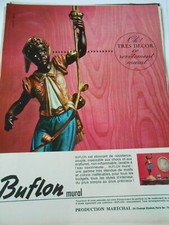 Advertising 1965 Buflon Wall One Wall Cladding Decorative