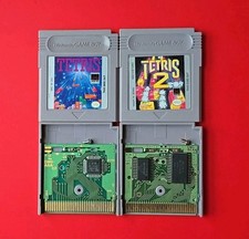 Game Boy Tetris 1 2 Nintendo GB Original Strategy Puzzle Games Cleaned Tested
